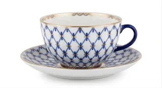 Lomonosov Cobalt Net Teacup